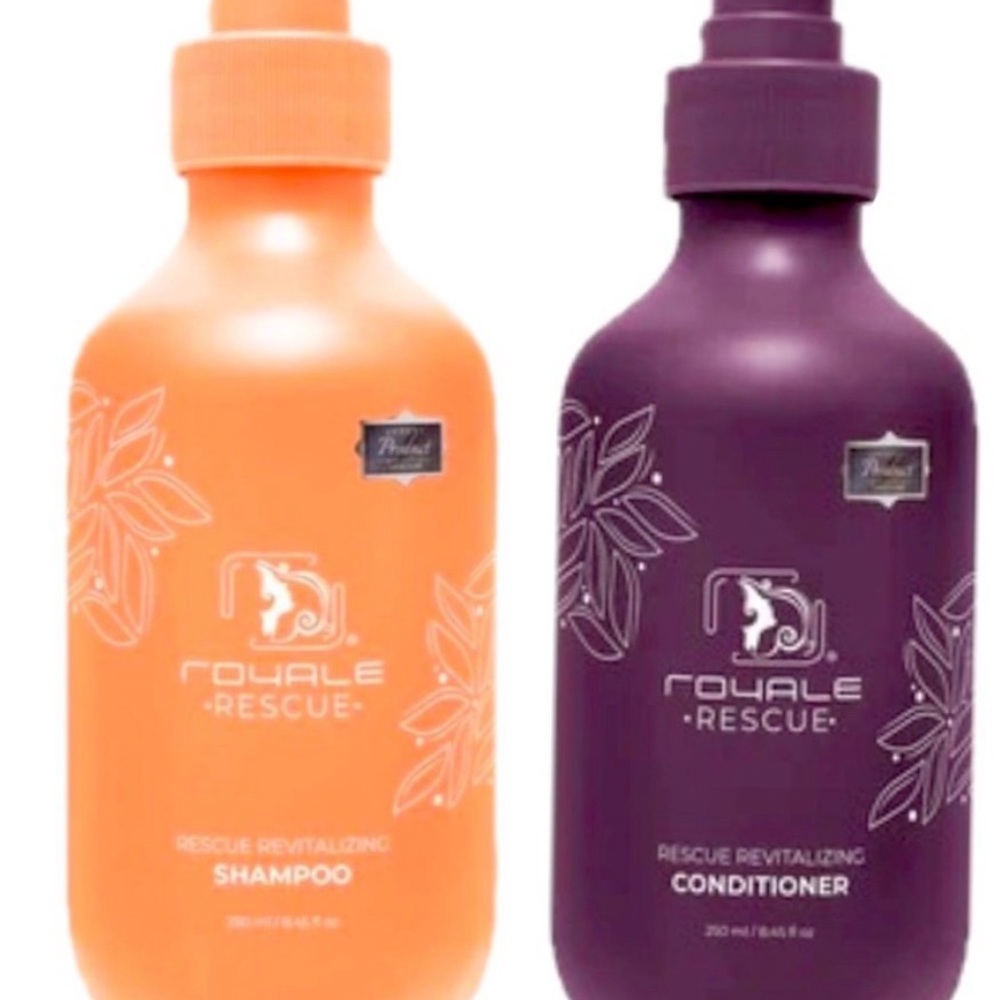 Revitalizing Shampoo and Conditioner Set - Orange and Purple